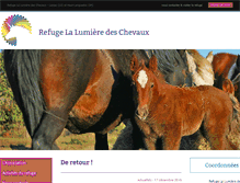 Tablet Screenshot of lalumieredeschevaux.com